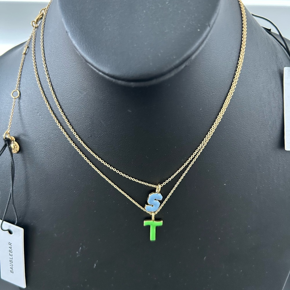 Baublebar NWT initial Necklace